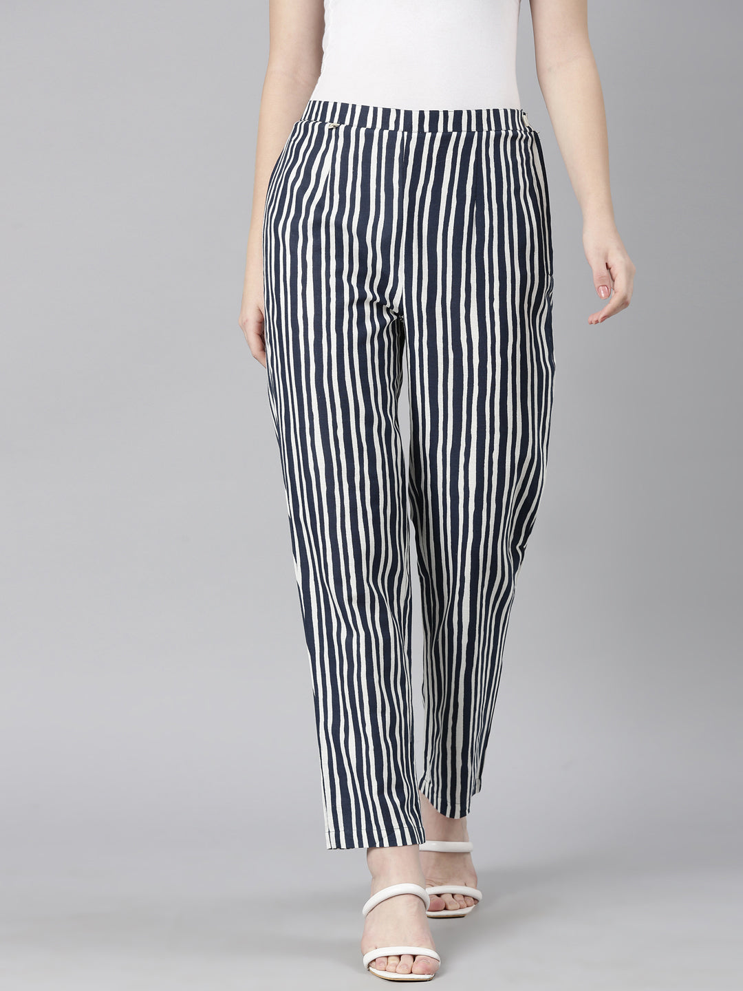 Neeru's Women'S Navy Blue Color Pant - Neerus India