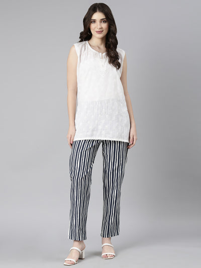 Neeru's Women'S Navy Blue Color Pant
