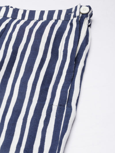 Neeru's Women'S Navy Blue Color Pant