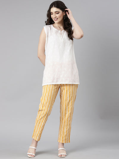 Neeru's Women'S Yellow Color Pant