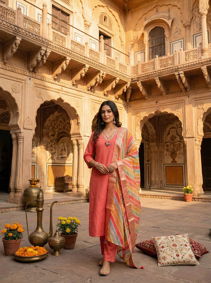 Coral Modal Three Piece Set