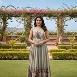 Pista Dola Silk Printed Long Dress