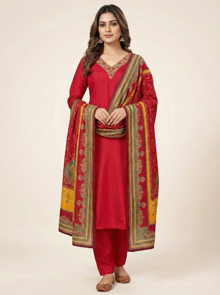 Red Modal Three Piece Set