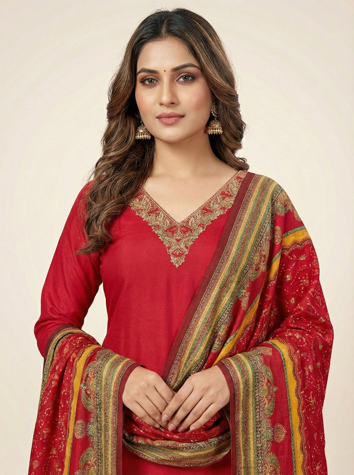 Red Modal Three Piece Set