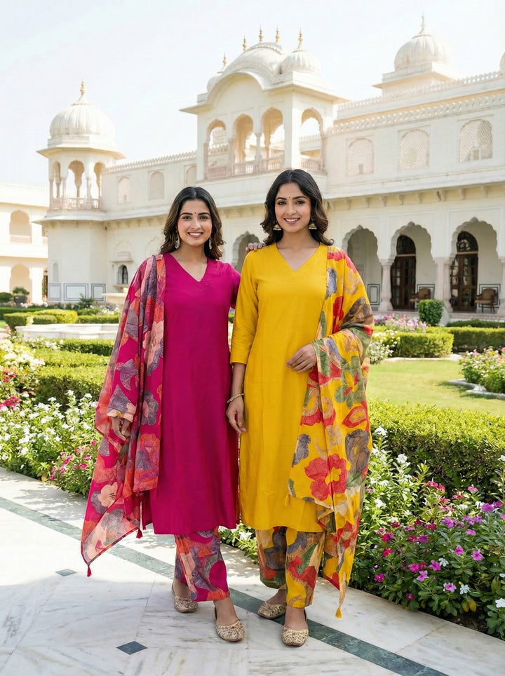 Rani Muslin Three Piece Set