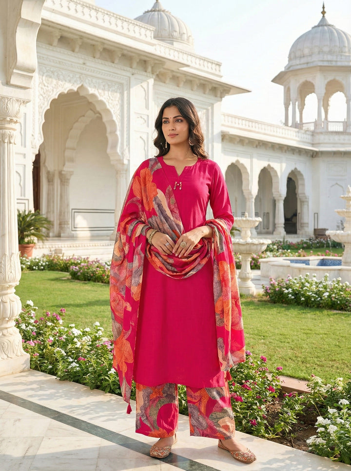 Rani Muslin Three Piece Set