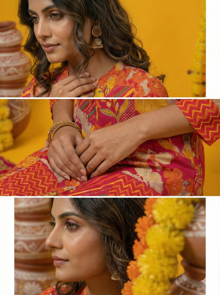 Rani Silk Digital Print Long Dress