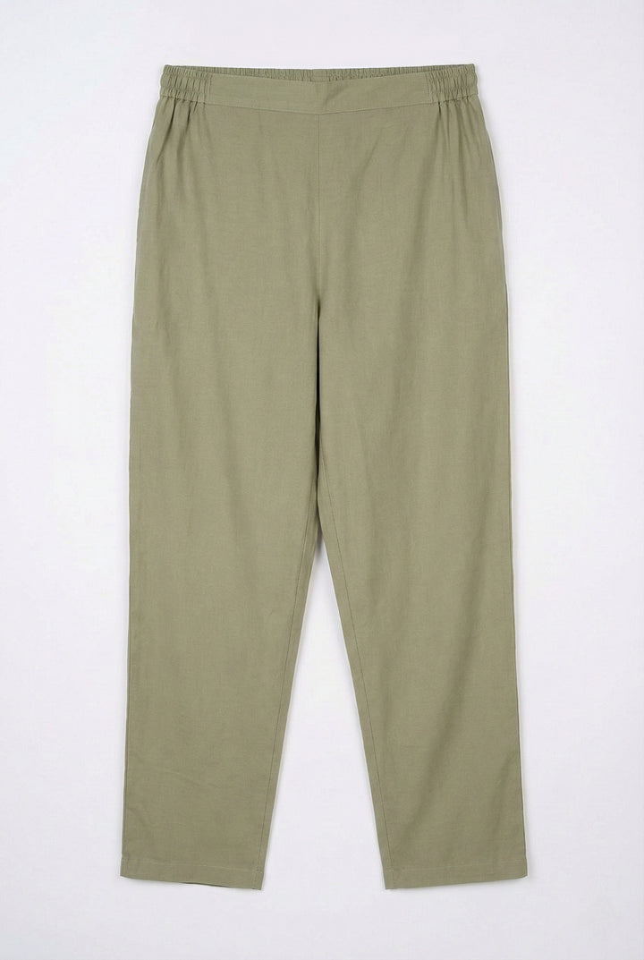 Light Grey Muslin Hand Embroidered Two Piece Set