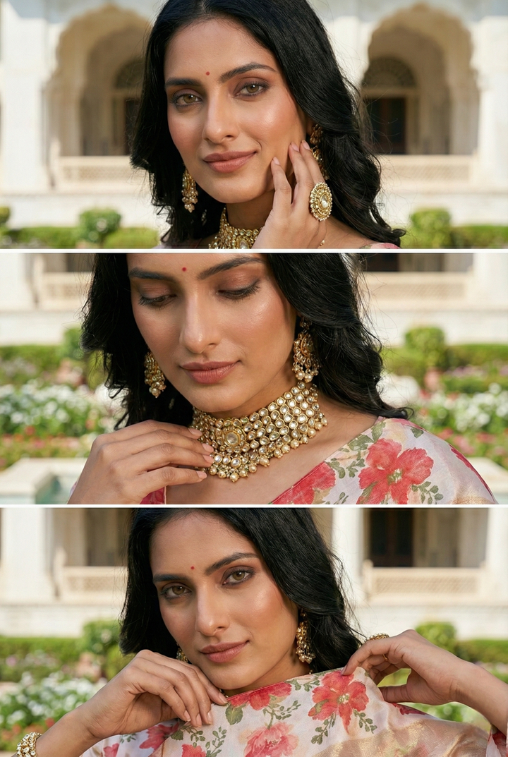 Pink Organza Floral Digital Printed Saree