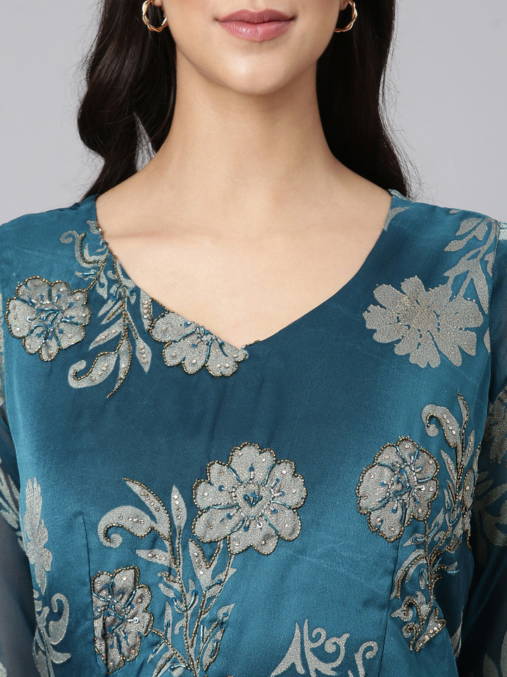 Neerus D Rama Casual Floral Maxi Dresses