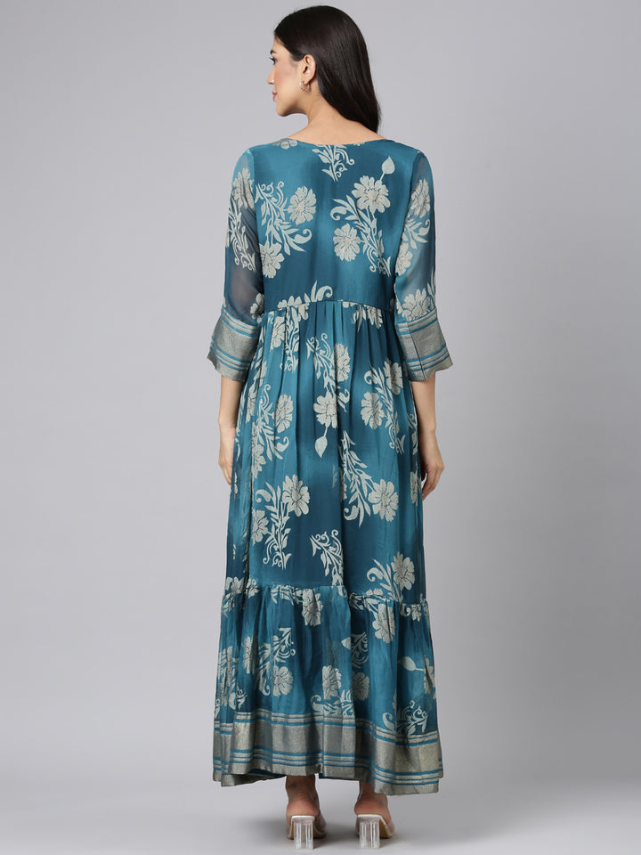 Neerus D Rama Casual Floral Maxi Dresses