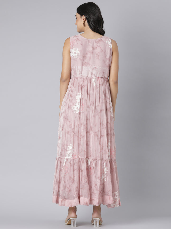 Neerus Onion Casual Floral Maxi Dresses