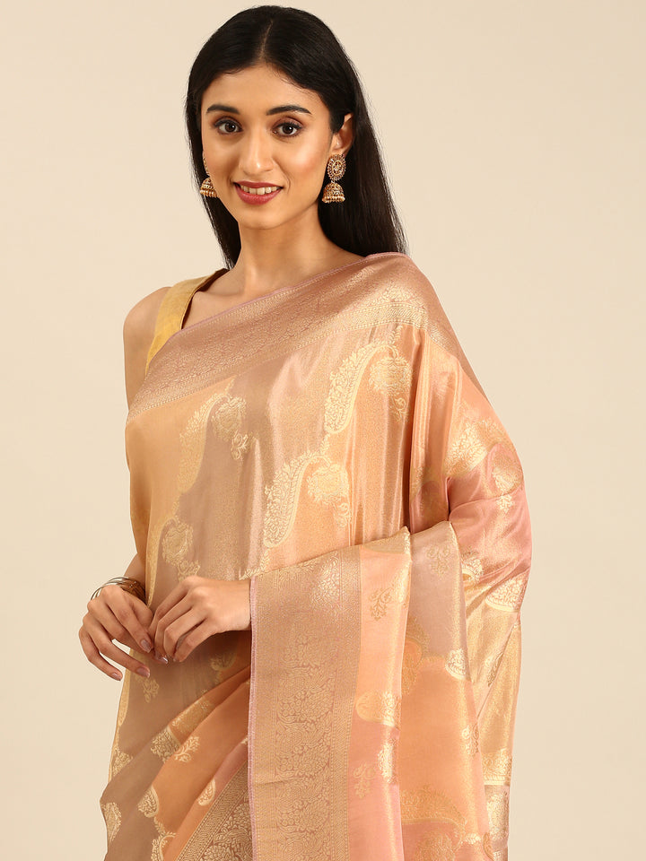 Multi Color Banaras Silk Saree Rangkat Design Zari Border And Butis