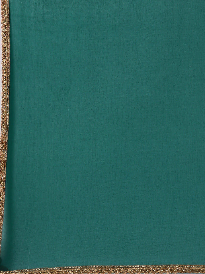 Rama Georgette Digital Print Anarkali Set