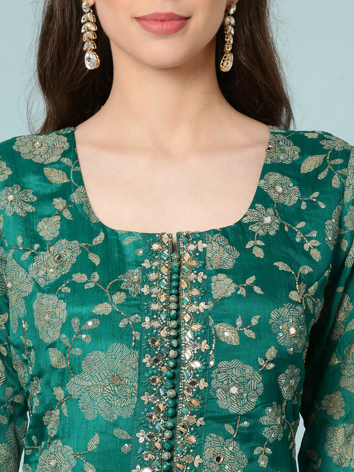 Rama Georgette Digital Print Anarkali Set