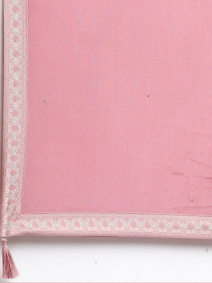 Neerus White printed floral straight suit set - detail view 4