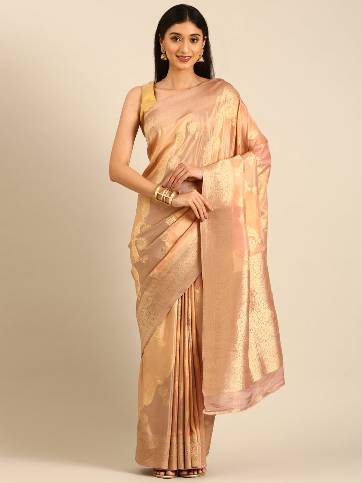 Multi Color Banaras Silk Saree Rangkat Design Zari Border And Butis