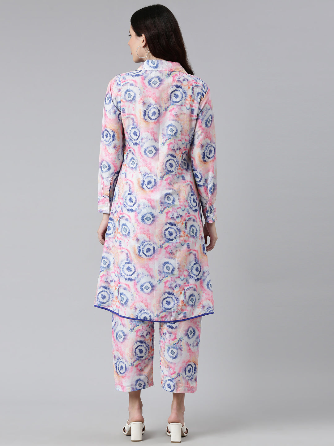 Neerus Multi color printed co-ord set - side view