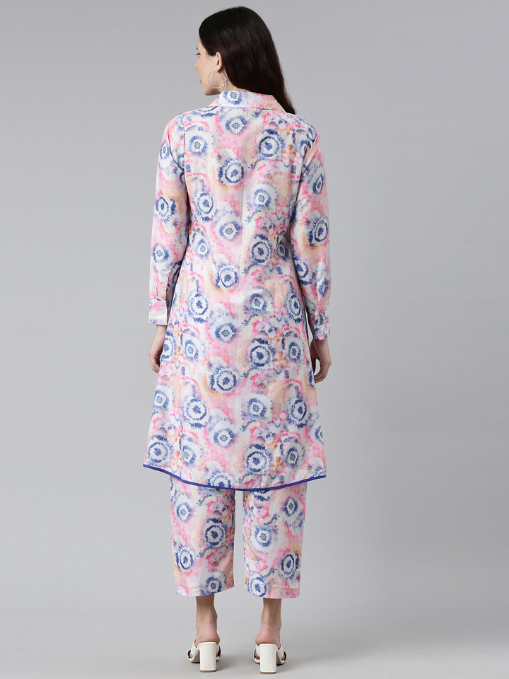 Neerus Multi color printed co-ord set - side view