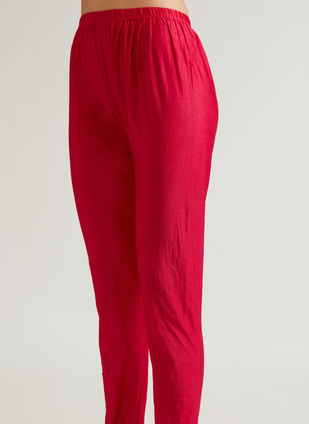 Neerus Rani Color Chiffon Fabric Anarkali Suit Set