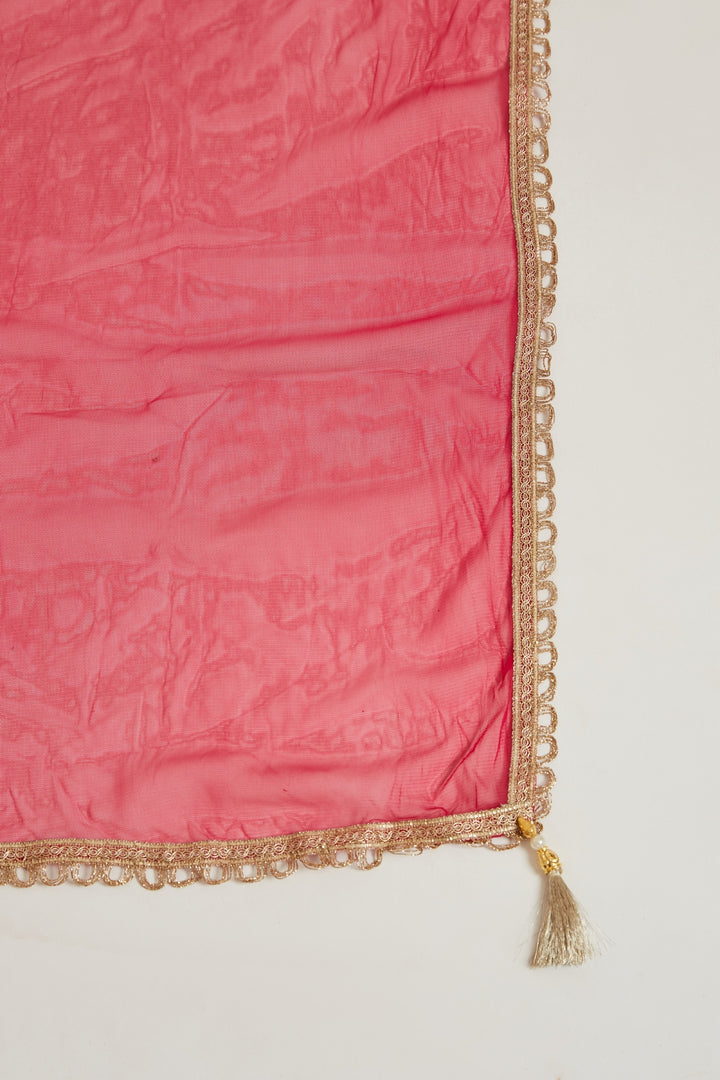 Neerus Rani Color Chiffon Fabric Anarkali Suit Set