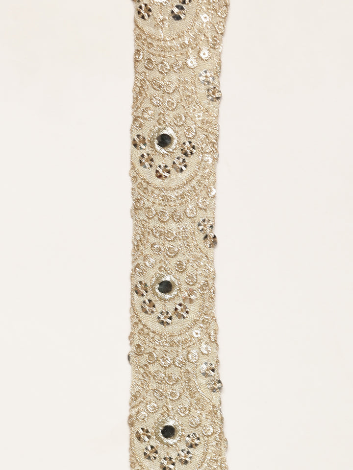 Beige Tissue Crop Top Palazzo Set