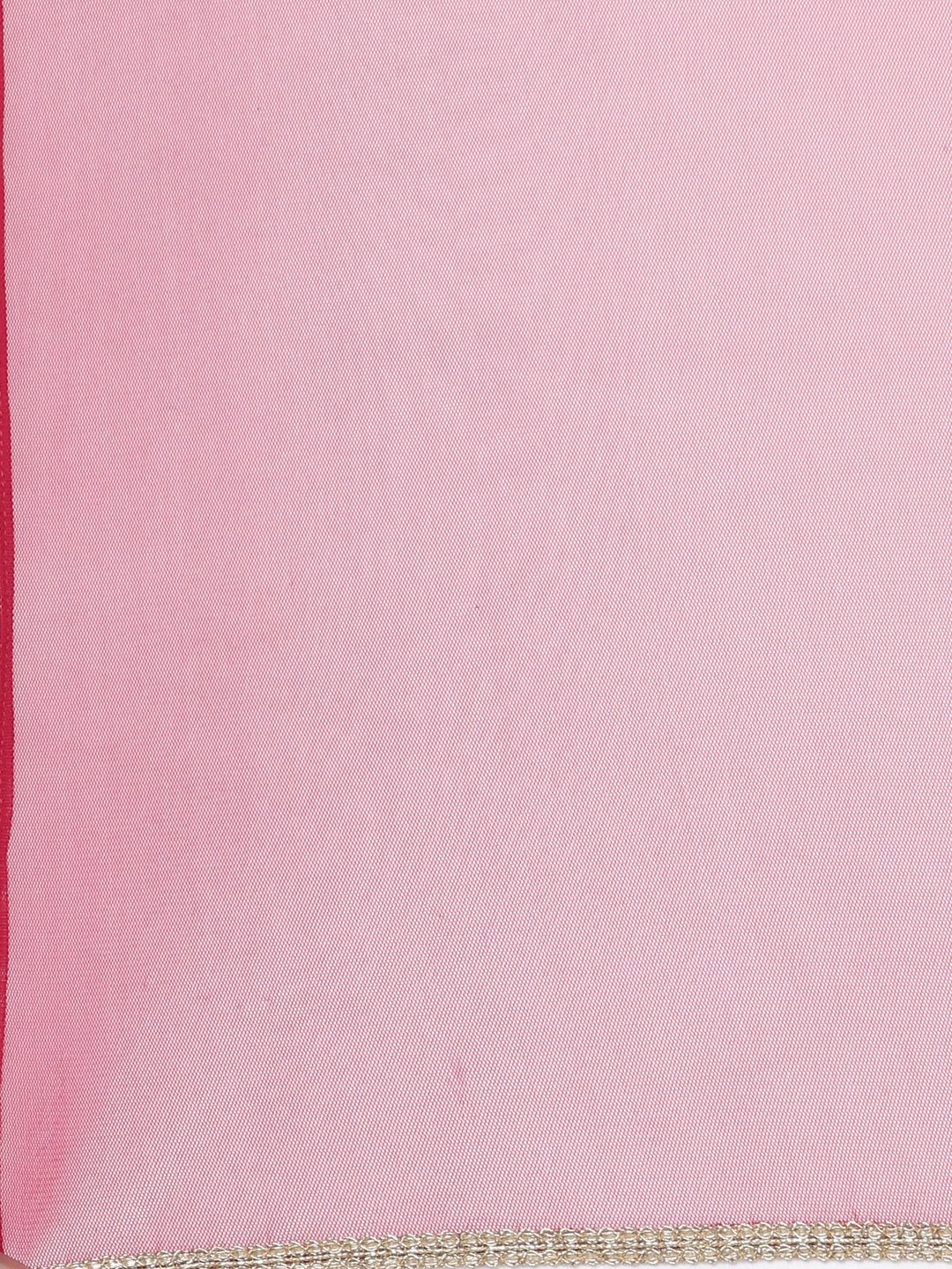 Neerus Red embroidered straight kurta set with palazzo and dupatta - detail view 4