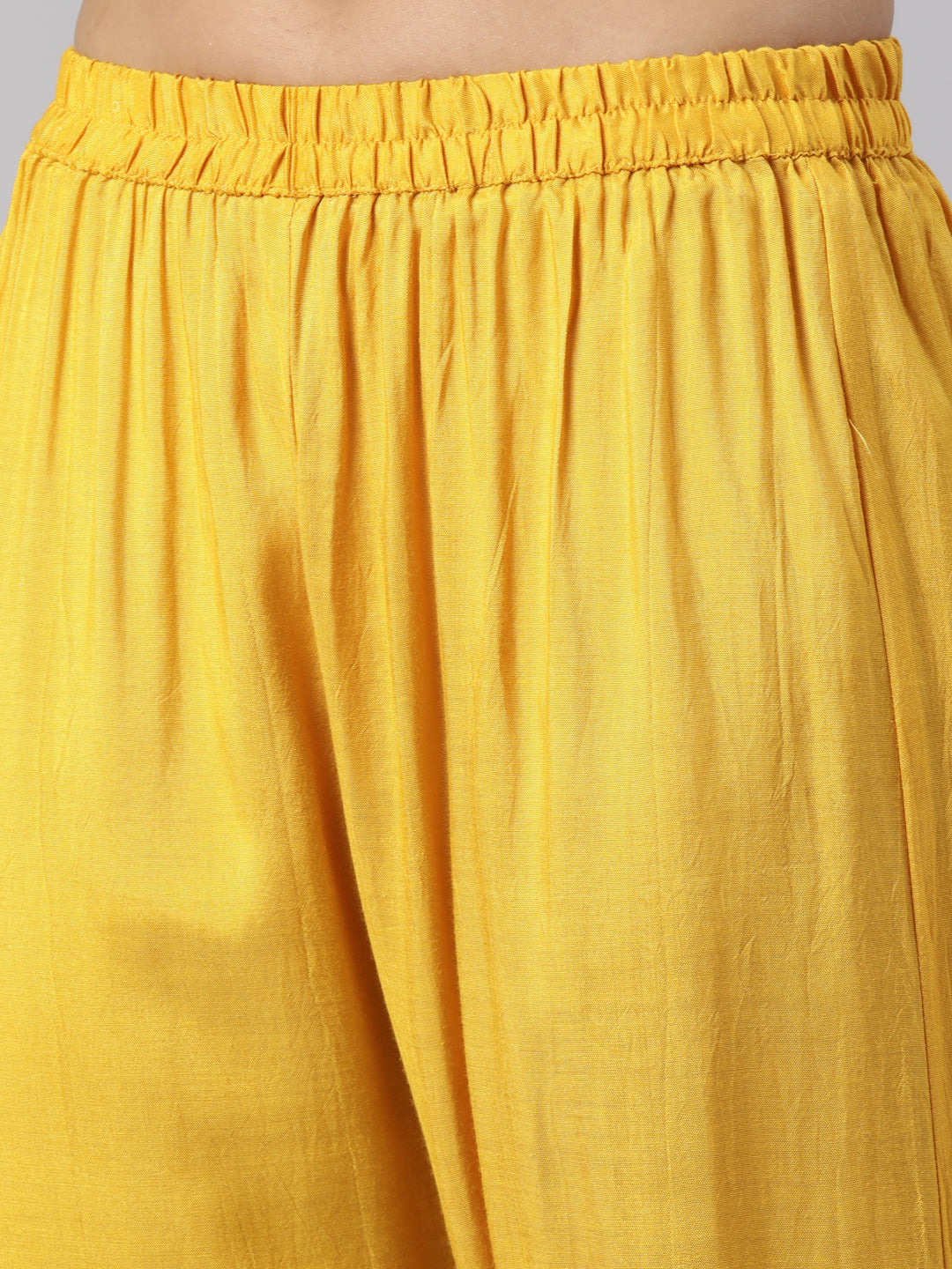 Neeru's Mustard Regular Straight Solid Readymade suits