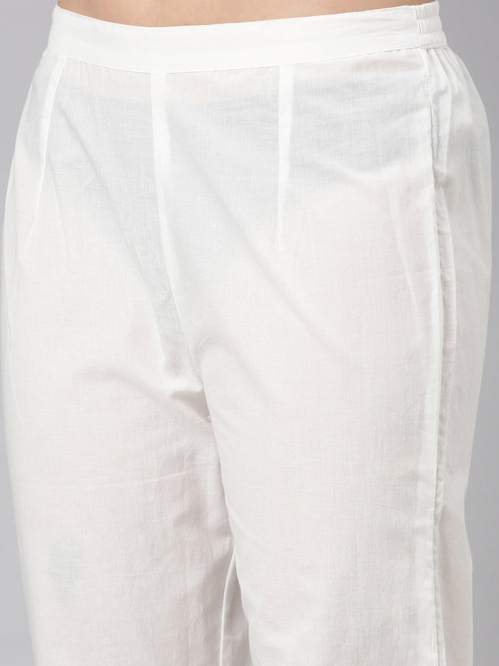 Neerus Pink cotton printed suit set - detail view 3