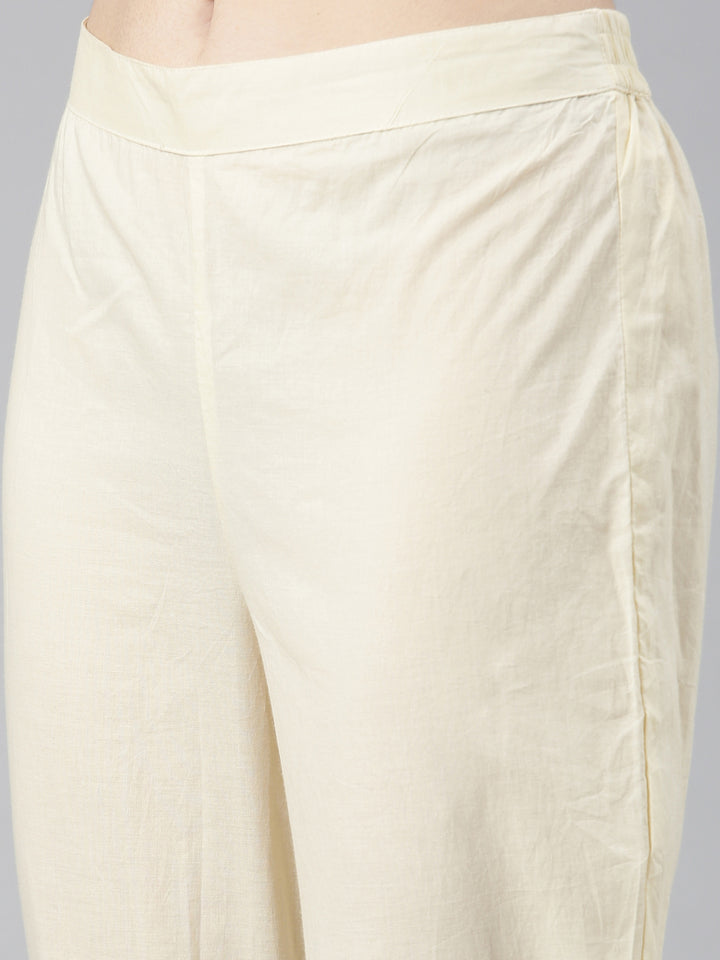 Neerus Cream Regular Anarkali Printed Readymade suits