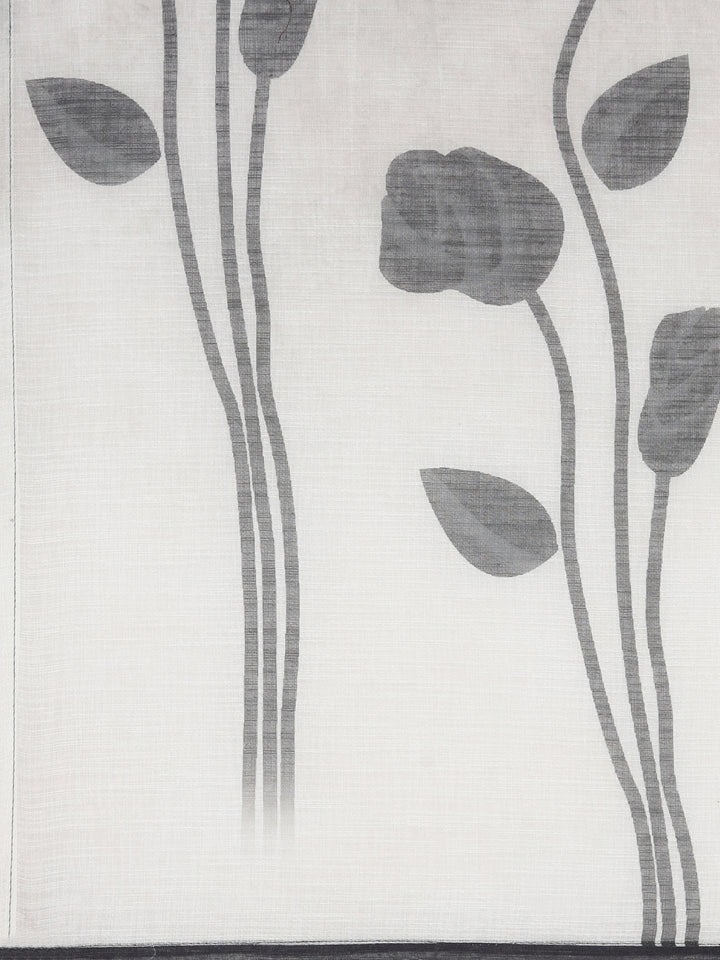 Neerus Off White Solid Straight Kurta and Trousers With Dupatta