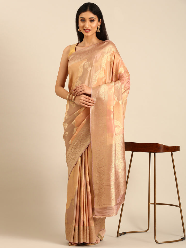 Multi Color Banaras Silk Saree Rangkat Design Zari Border And Butis