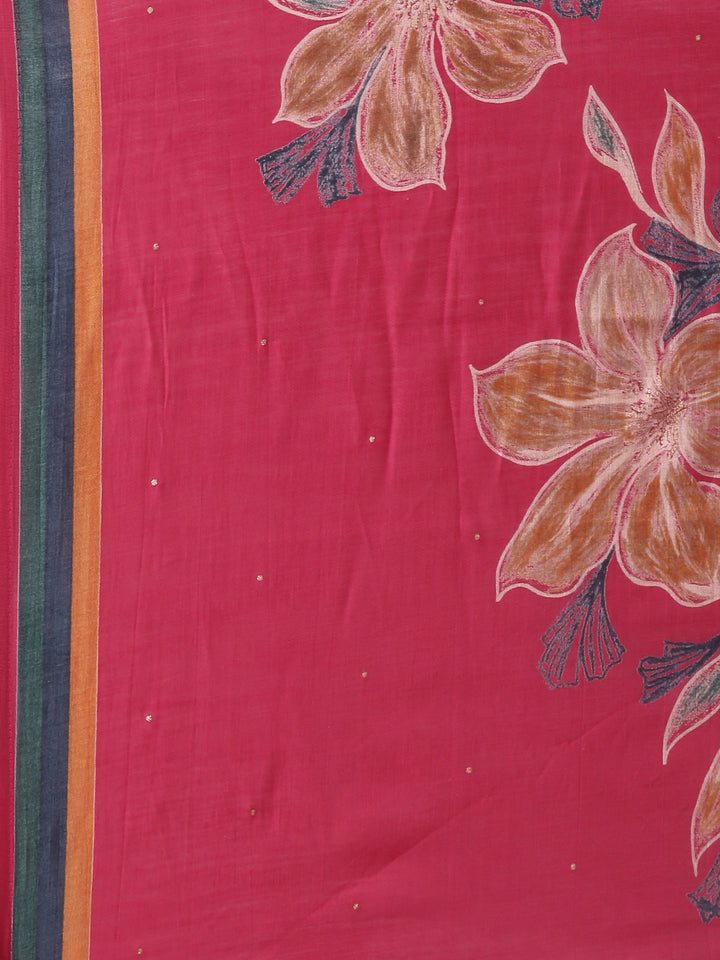 Dola Silk Rani Printed Three Piece Set