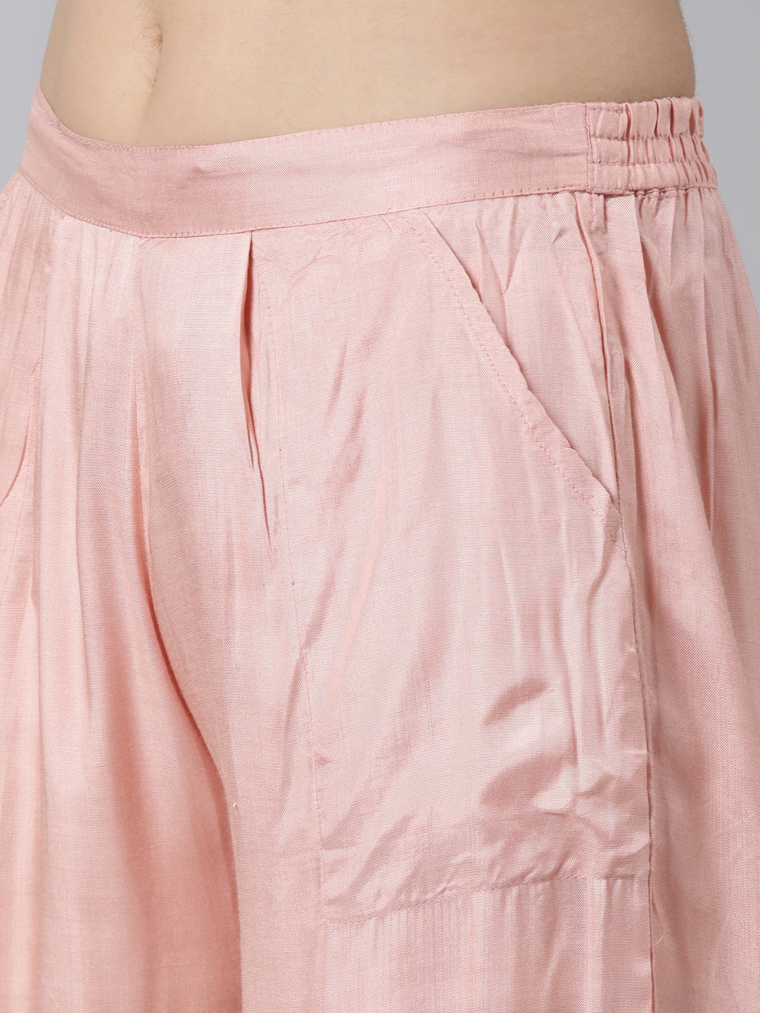 Neerus Pink cotton printed kurta set - detail view 3