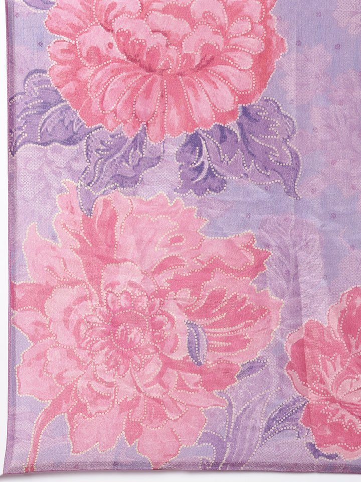 Lavender Tissue Printed Three Piece Set