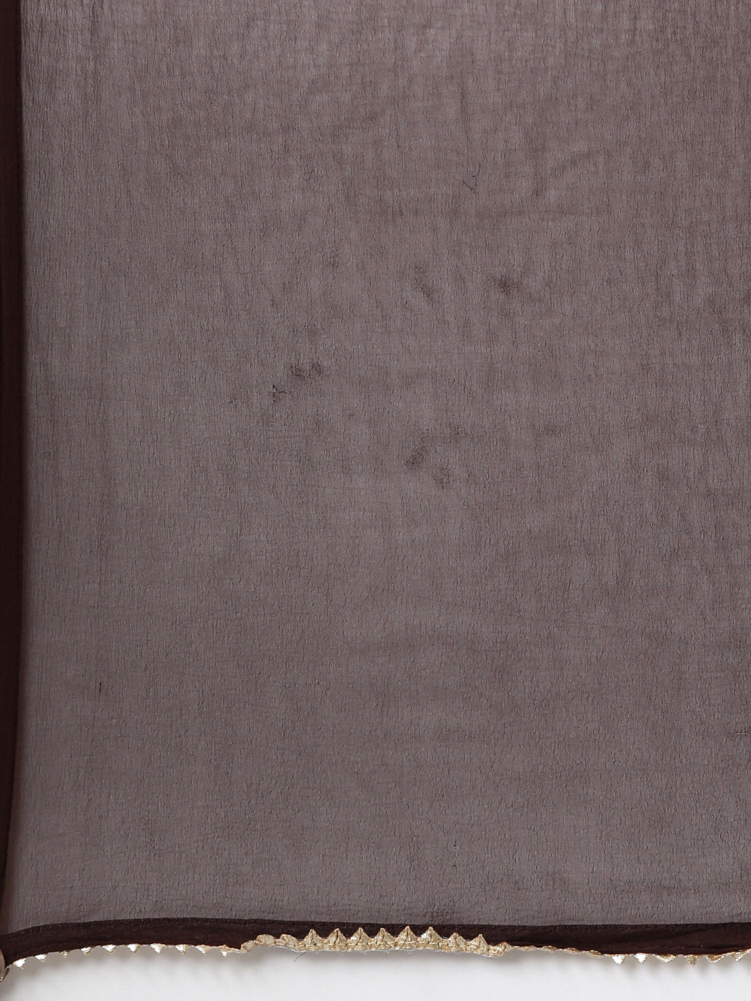 Neerus Brown floral printed straight suit set - detail view 4