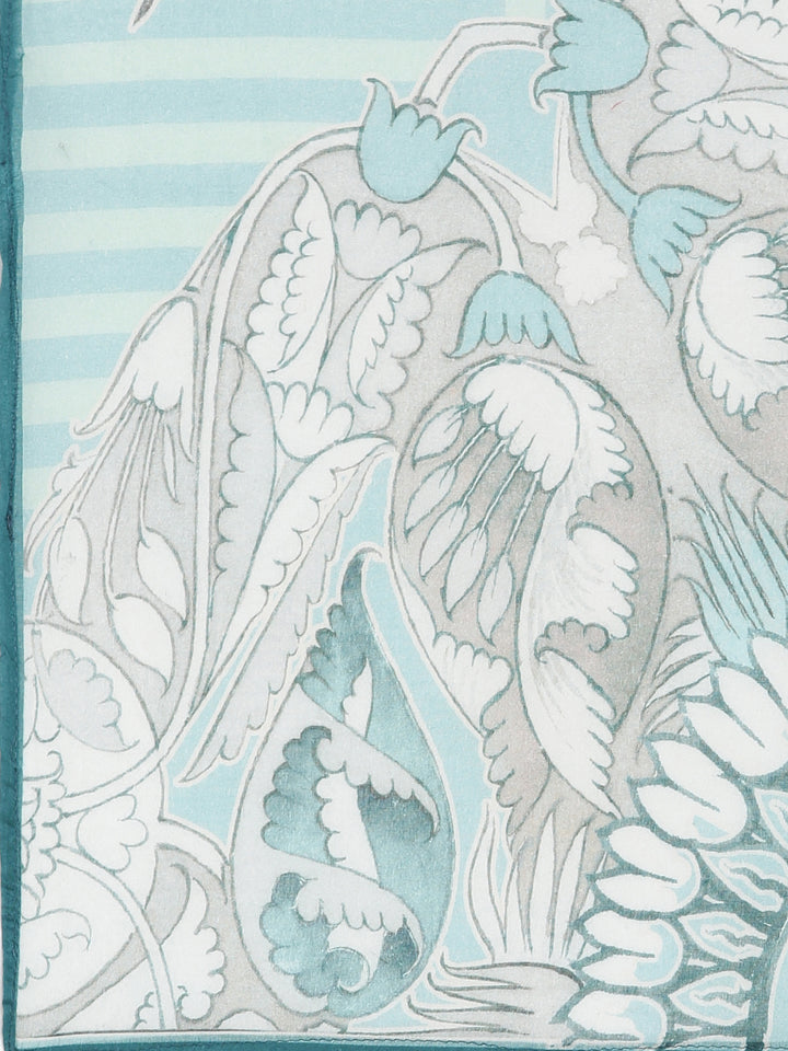 Neerus Beige Regular Straight Embroidered Kurta and Trousers With Dupatta