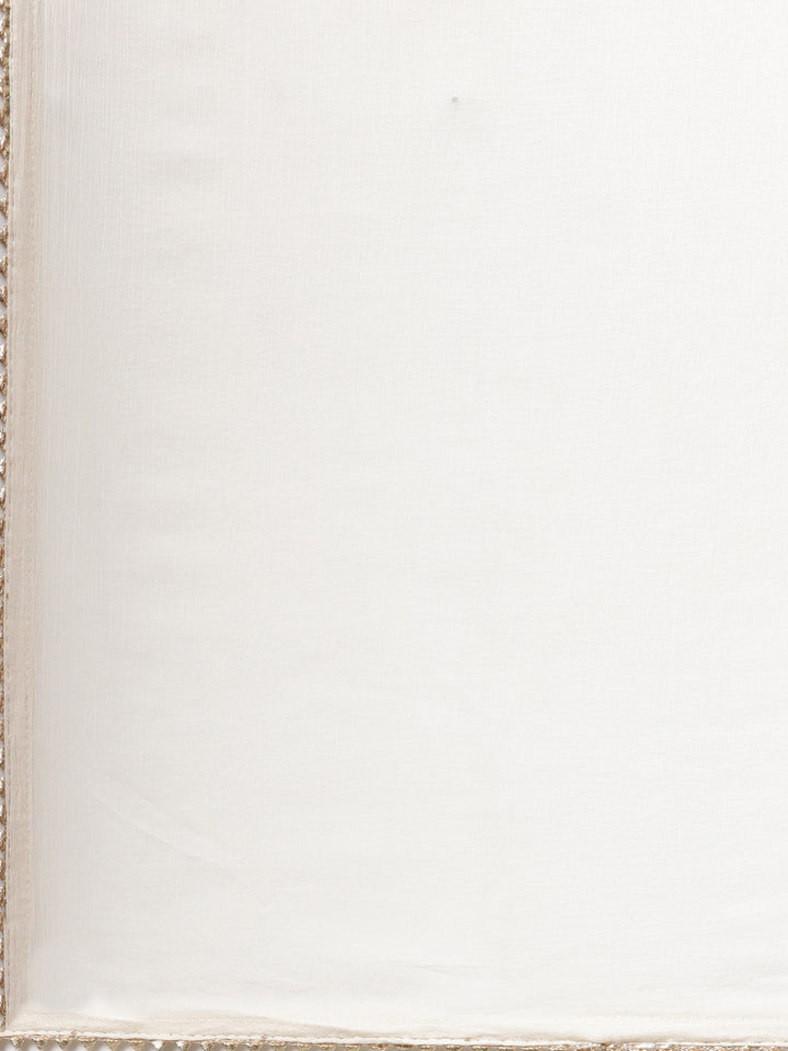 Neerus Pink Regular Straight Floral Kurta And  Trousers With Dupatta