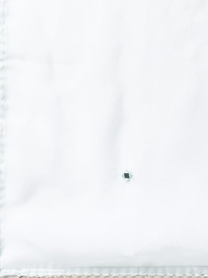 Neerus Green Regular Straight Floral Kurta And Trousers With Dupatta