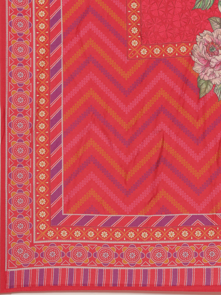 Rani Modal Silk Printed Three Piece Suit Set