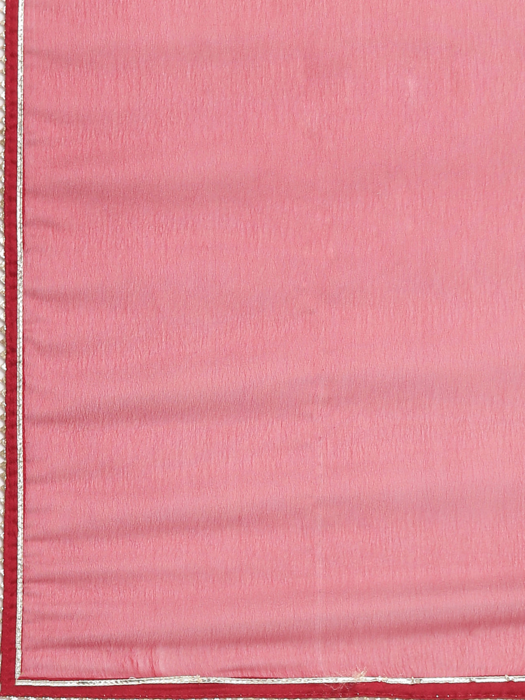 Neerus Red Printed Anarkali Kurta and Trousers With Dupatta