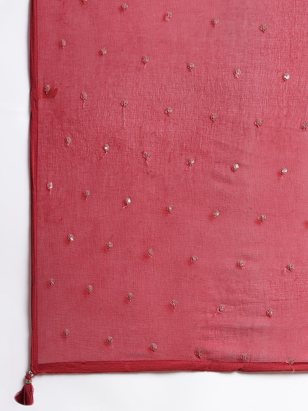 Neerus Maroon Printed Straight Kurta and Trousers With Dupatta