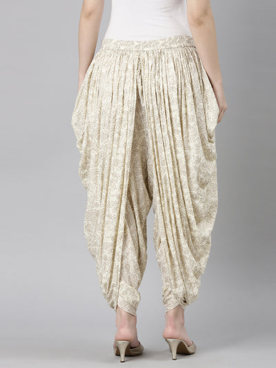 Neeru's Beige Color Dhoti Pant