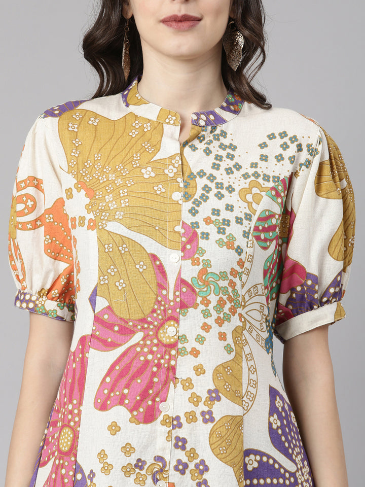 Neerus Multi Casual Quirky Straight Kurtas