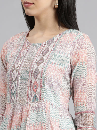 Neeru's Multi Regular Straight Printed Readymade suits