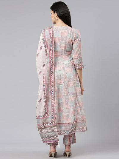 Neeru's Multi Regular Straight Printed Readymade suits