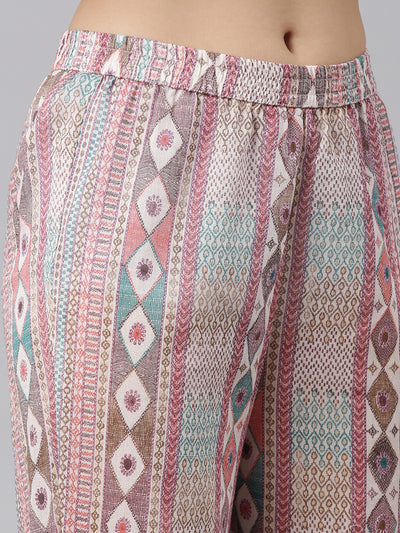 Neeru's Multi Regular Straight Printed Readymade suits