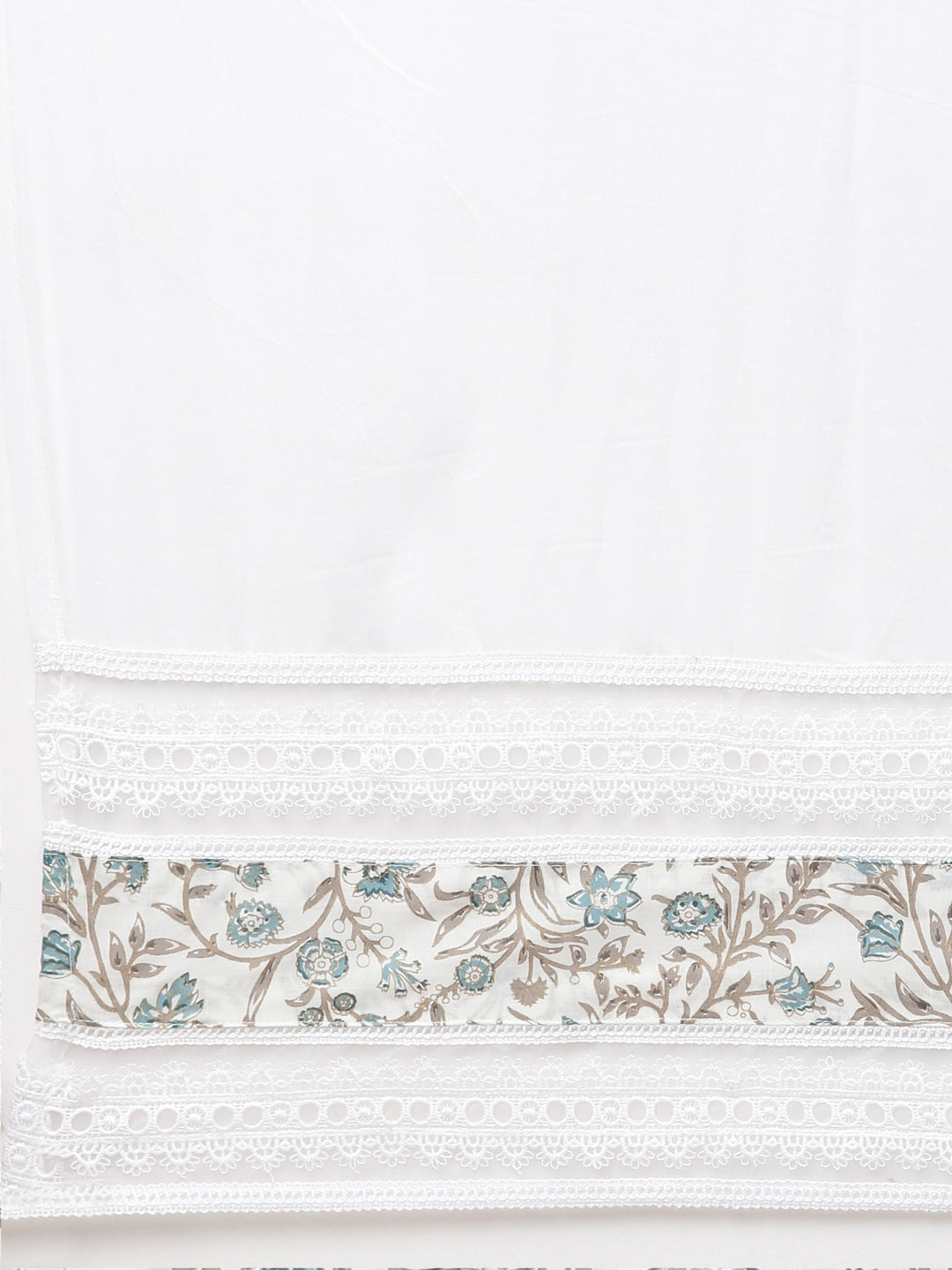 Neerus Blue Regular Straight Printed Readymade suits