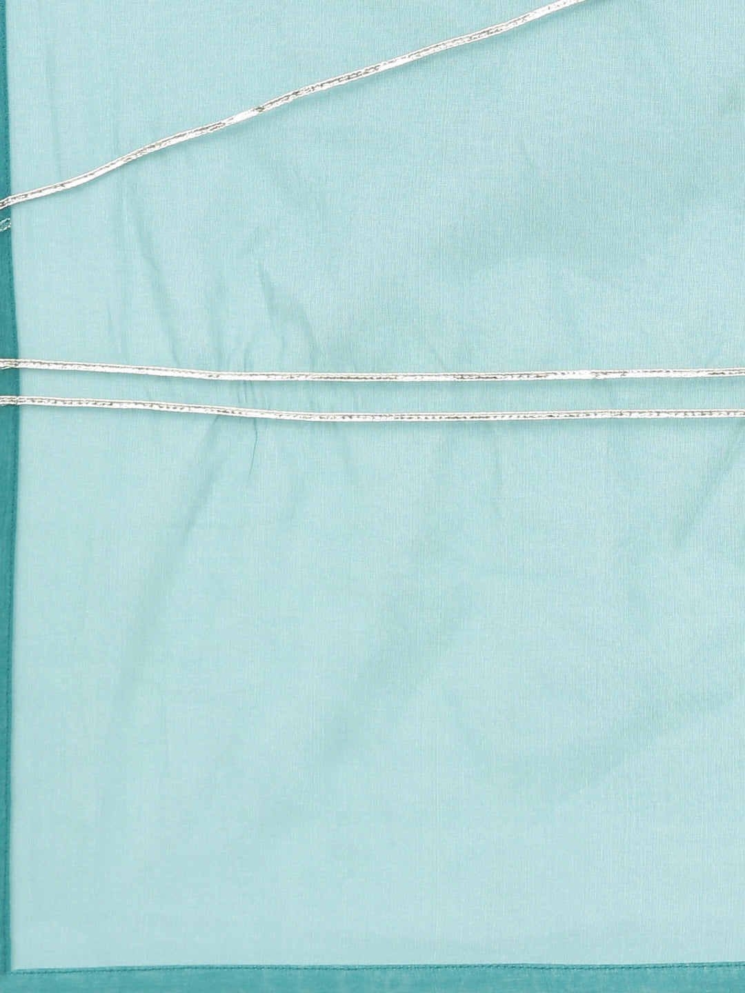 Neerus Green Shantoon solid straight kurta set - detail view 4