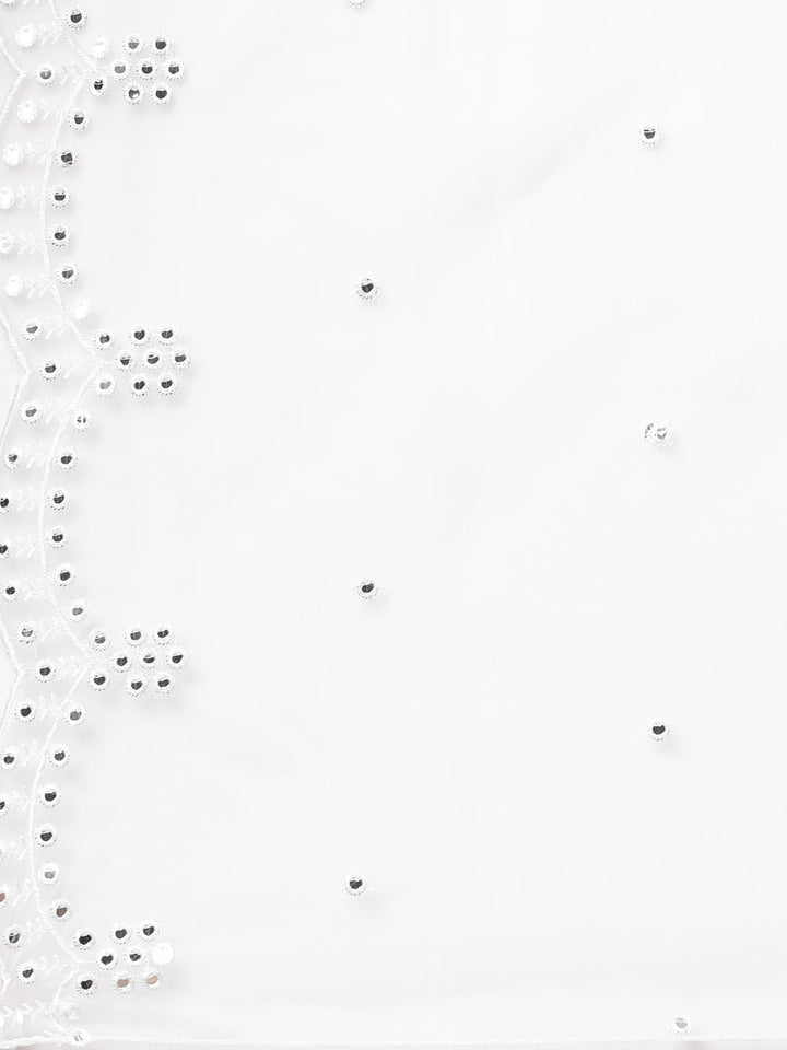 Neerus Pink Panelled Straight Printed Kurta And Trousers With Dupatta